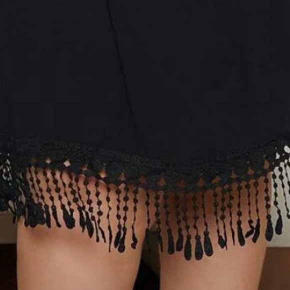 Cold Shoulder Guipure Lace Insert Dress - Picture 5 of 14